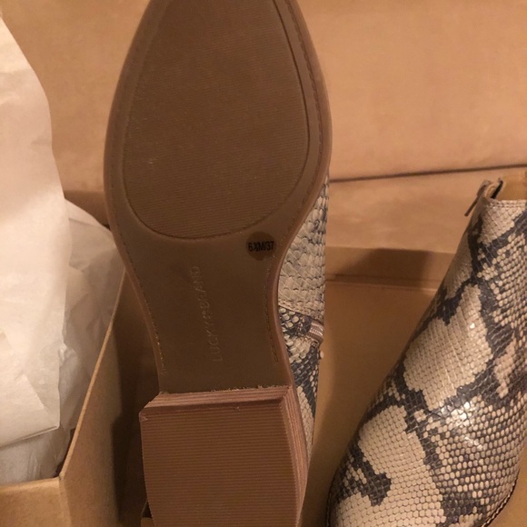 Never worn Lucky Brand Chinchilla Slither booties. - Picture 3 of 6